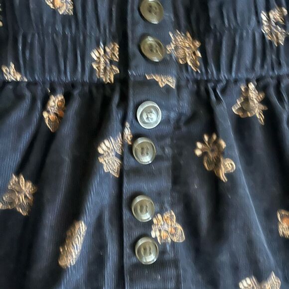 NWT- Madewell Button Front Corduroy Paperbag Miniskirt - Picture 2 of 5